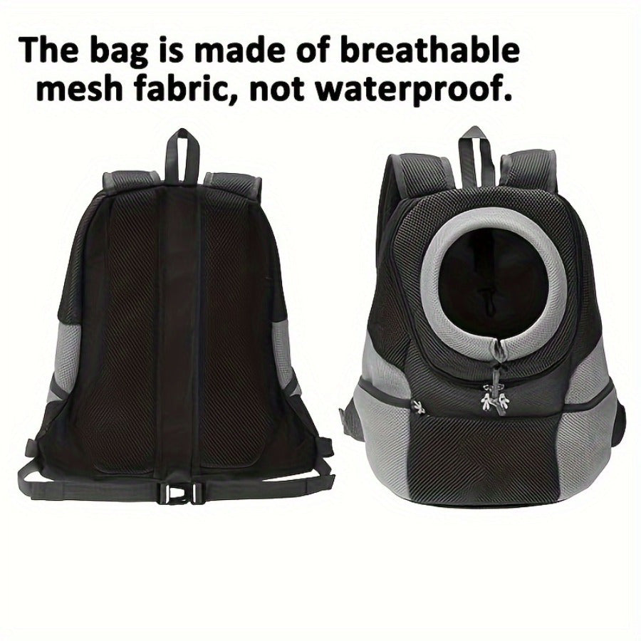 1pc Comfortable And Convenient Dog Carrier Backpack, Cotton Material, Drawstring Backpack