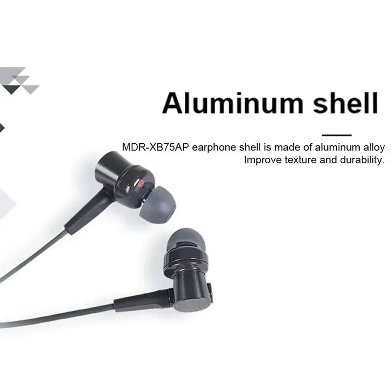 New Original SONY MDR-XB55AP In-Ear Extra Deep Bass Headphones 3.5mm Wired Stereo Earphones Sport Earbuds Handsfree Headset