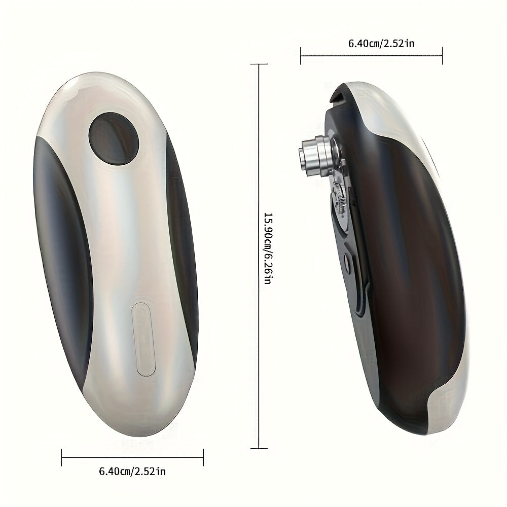 CLITON TurboCharge Cordless Can Opener - USB-C Rechargeable with 360° Auto-rotate One-Touch Operation, Smart Charging & Safe Edge Design, Ergonomic Grip - Perfect Gift for Moms/Grandparents (Christmas/Mother's Day/Birthday) - Holiday Kitchen Essential, S