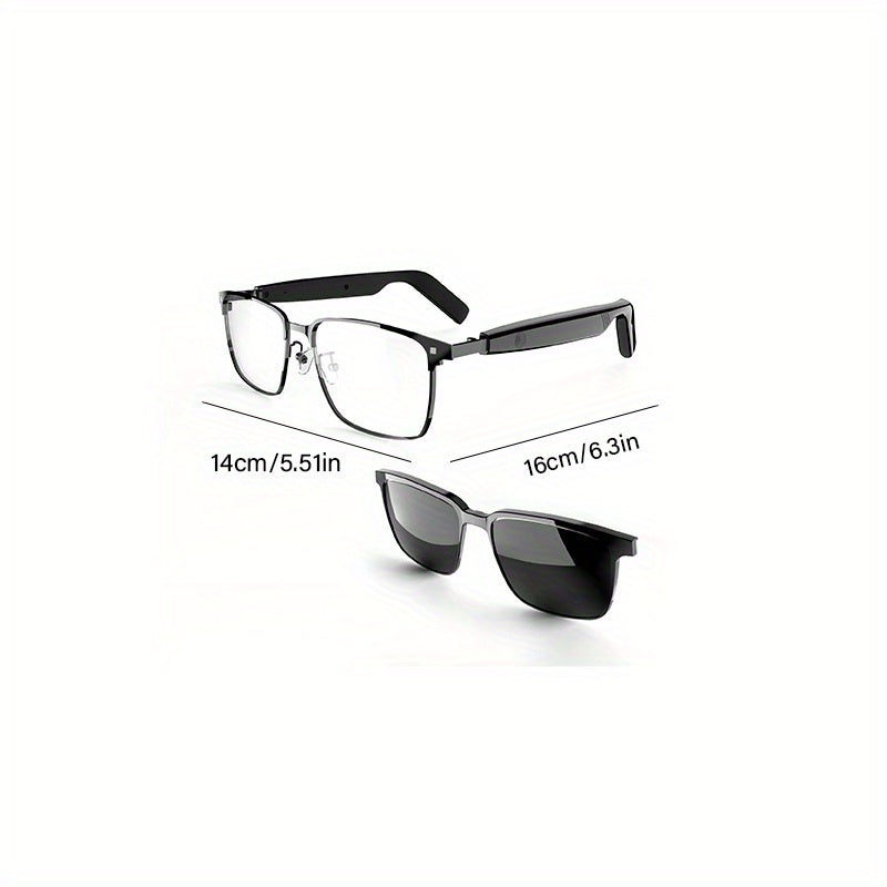 Business Flagship Smart Wireless Audio Glasses with Ultra-HD Sound Quality for Clear Calls, Ideal for Business and Commuting to Avoid Awkward Dropouts