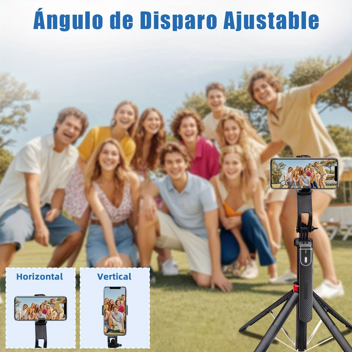 1pc 10.0meter Wireless Selfie Stick with Anti-Shake, Retractable Strap & Portable Tripod Stand - USB, Durable ABS Material for Outdoor Travel, Vlogging, Group Photos - Phone Camera Accessory, Outdoor Photography | Versatile Tripod Stand | Retractable Sel