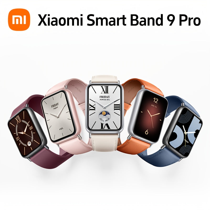 Xiaomi Smart Band 9 Pro Global Version 4.42cm Display - Elegant Timepiece with Stylish Design, TPU Strap, Alloy Body, and Wi-Fi Function for Everyday Wear, Business Style Watch|Sleek Watch Design|TPU Strap, Smartwatch for Android Phones