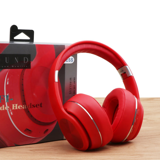 Everyday Comfort, Wireless Over-Ear Headphones with Wireless, 3.5mm Jack, Foldable Design, Long Battery Life, Multi-Function with Radio & TF Card Playback, Ideal for Outdoor Exercise, Outdoor Exercise Headphones|Visually Appealing Overear|Plastic Constru