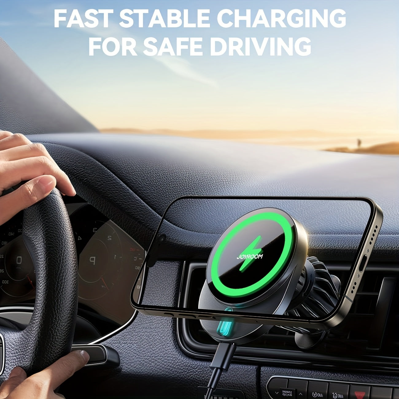Magnetic Car Mount Charger - [Ultra Magnet] 15W Wireless Car Phone Holder Charger - HandsFree Magnetic Phone Holders for Your Car Vent for Phone 16 15 14 13 Pro Max
