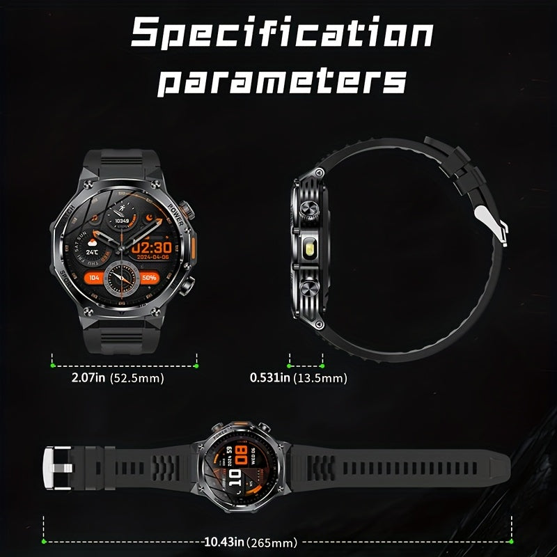 2025 Model Men'S Smart Watch Features LED Technology, Supports Multiple Sports Modes, Features Wireless Calling, And Has 4.32cm HD Screen, Enclosed by, Perfect Gift for Family And Friends