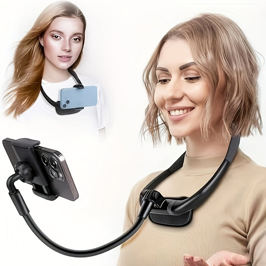 Adjustable Goose Neck Phone Holder - Hands-Free Mount for Bed and Desk, Fits 11.94cm to 17.02cm Smartphones, POV/Vlog Selfie Stand, Flexible Arm, Waterproof Plastic, Vehicle Mount | Rotatable Bracket | Smartphone Holder, Car Cradles