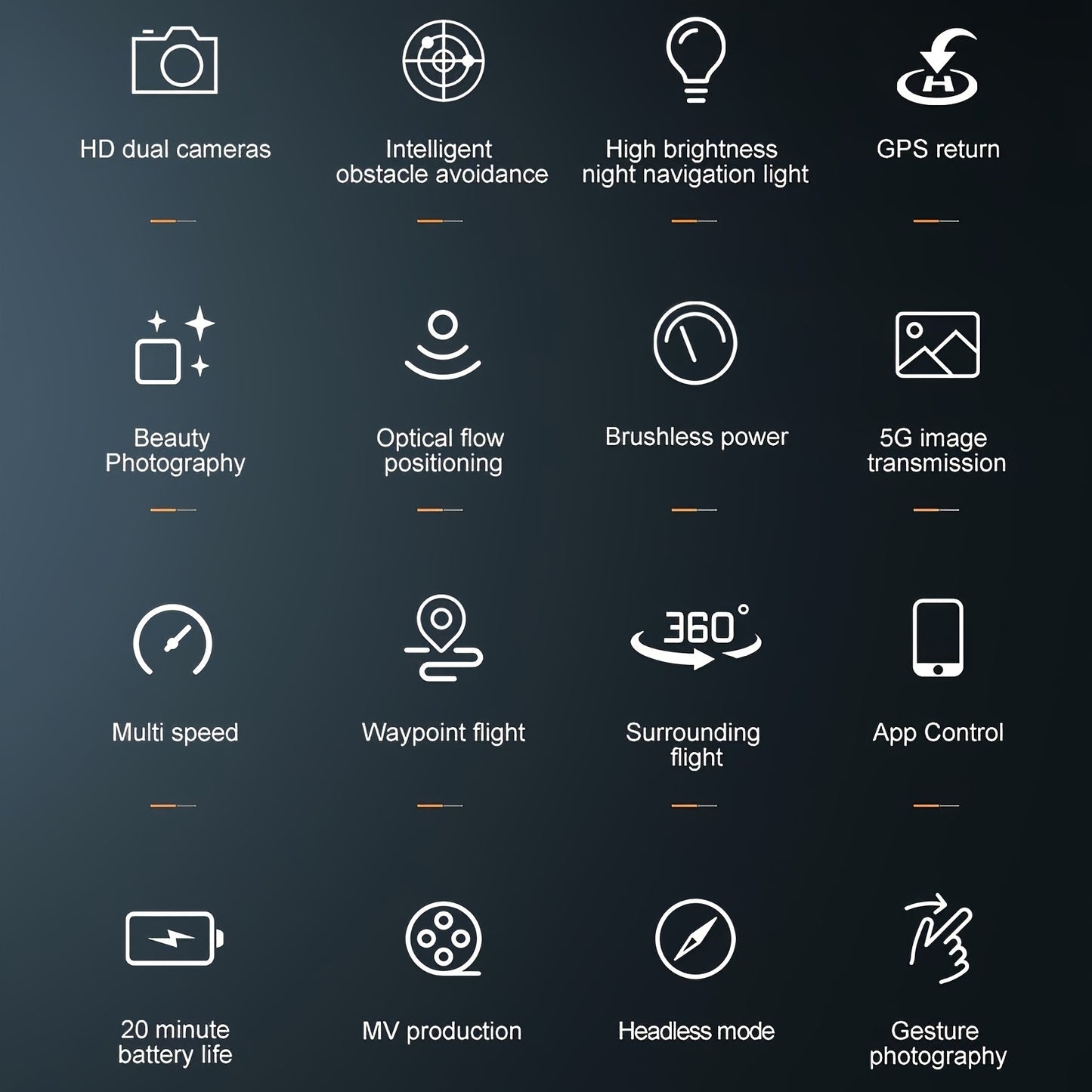 Collapsible 8K Dual-camera RC GPS Drone, 5G, APP, FPV, 360 Rolling, Two Batteries for An Ultra-long Battery Life Of 40 Minutes, Flight Diameter Over 1000m, Brushless Motor, Automatic Return, Follow Me