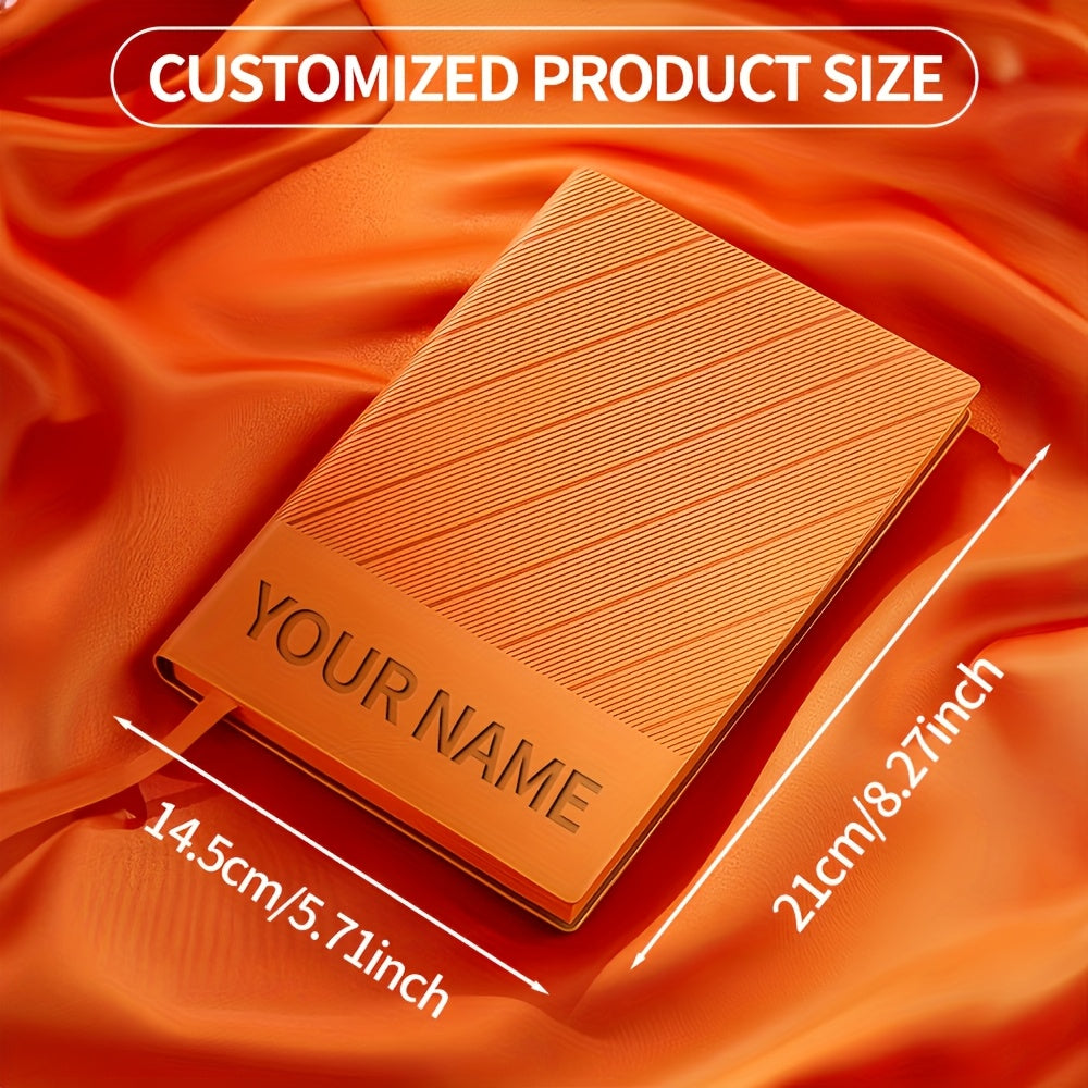 Personalized notebook with custom name engraving, notebook gift box with name and phone number customization, homework book customization, notepad customization meeting book customization, softcover book customization meeting record notebook customizatio