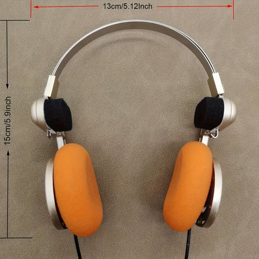 POYATU Retro Vintage Headphones with Built-in Mic - Foldable Lightweight headphones, Stereo Hifi Sound, Compatible with PC, Mobile, Gaming, Podcasting - No Power/Battery Needed - Ideal for Music, Streaming, Office, Travel, Retro Headphones, Music Listeni