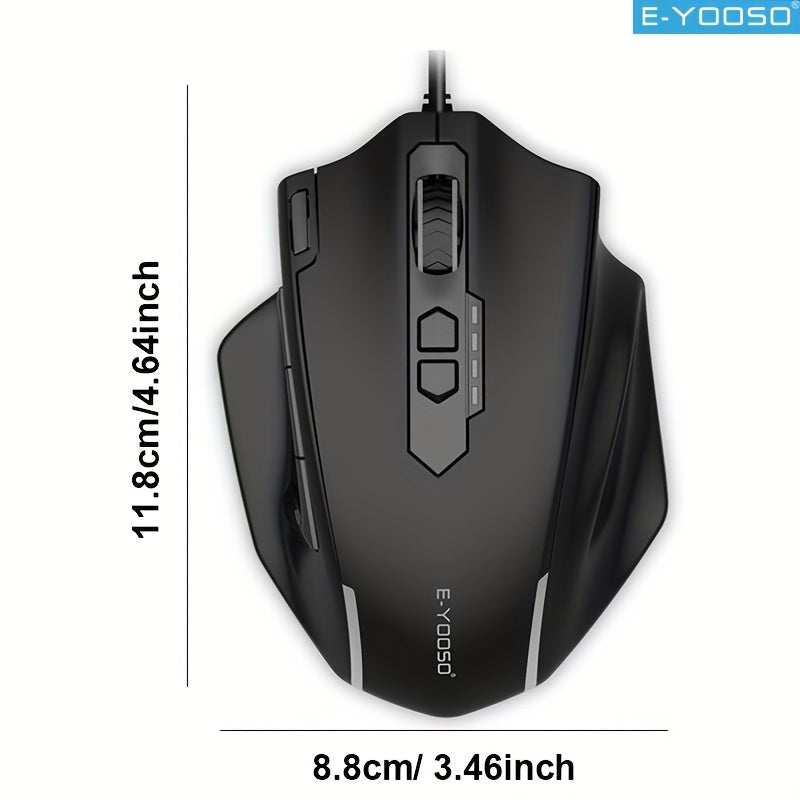 1pc Wired Optical Mouse with USB Interface - Ergonomic Design for Right-Handed Users, Ideal for Business and Home Use, Compatible with Laptops and Desktop Computers, Mouse Movement Trigger Volume Control, Mouse Aesthetics | Sleek Appearance | Smooth Oper
