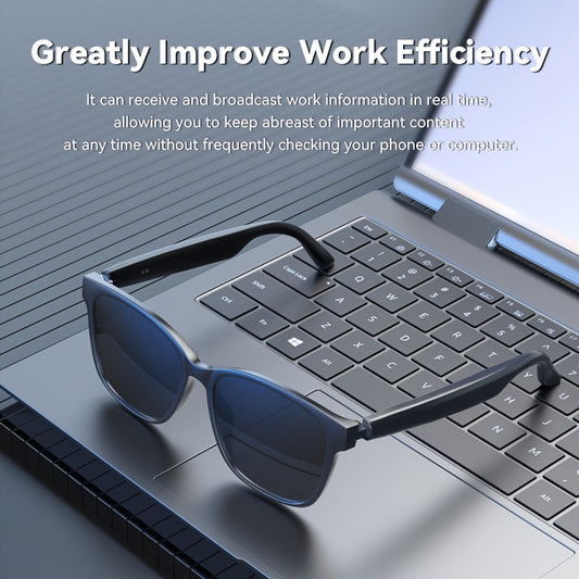 AI Glasses - Wireless Noise Cancelling Voice Call, Smart Glasses with Speaker, Touch Control, 150+ Languages Real Time Translation, Perfect for Travel, Office, Business Work, Travel, Gift for Men & WomenGreat for Sports Enthusiasts And Music Fans