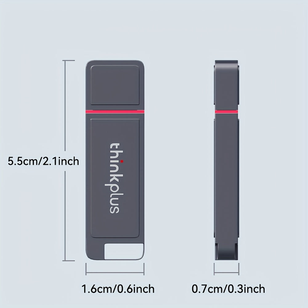 LENOVO USB 3.2 Hi-Speed USB Flash Drive, High-speed Transmission USB Drive, Powerful Chip, Plug and Play, Metal Memory Stick, Wear-resistant and Durable, Compatible with PCs, TVs, Speakers and More.