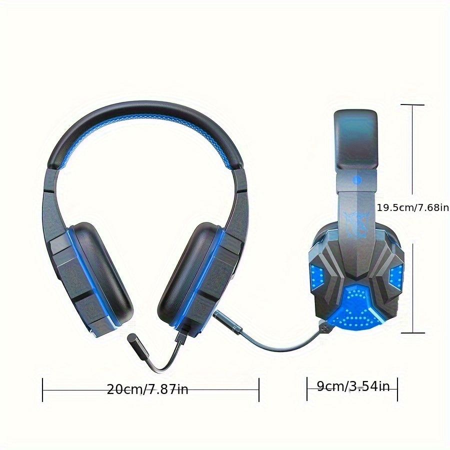 Adjustable Headset with Wireless Charging, Gaming Headphones for Teens, Compatible with Multiple Platforms, Perfect Gift Idea