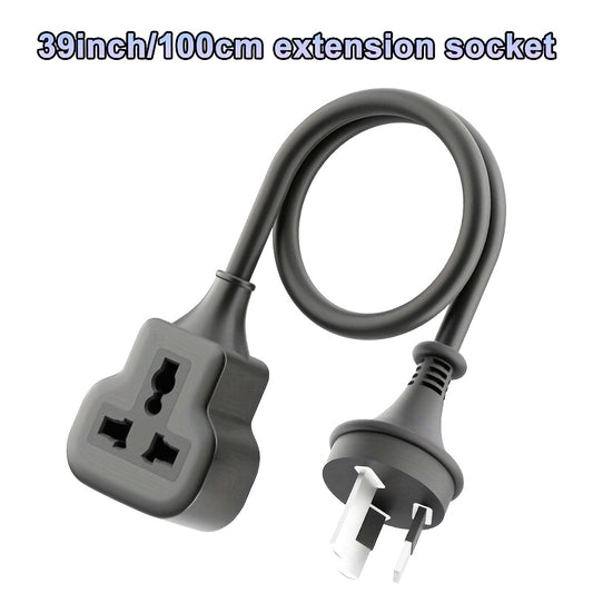 Single Extension Cord Featuring a Single Australian Plug, Available in Lengths of 1M, 1.8M, 3M, 5M, 7M, 10M, 15M, And 20M, with a Power Capacity of 2500W. It Is Flame Retardant Up to 750 Degrees And Is Suitable for Use in Kitchens, Bedrooms, Workshops, A