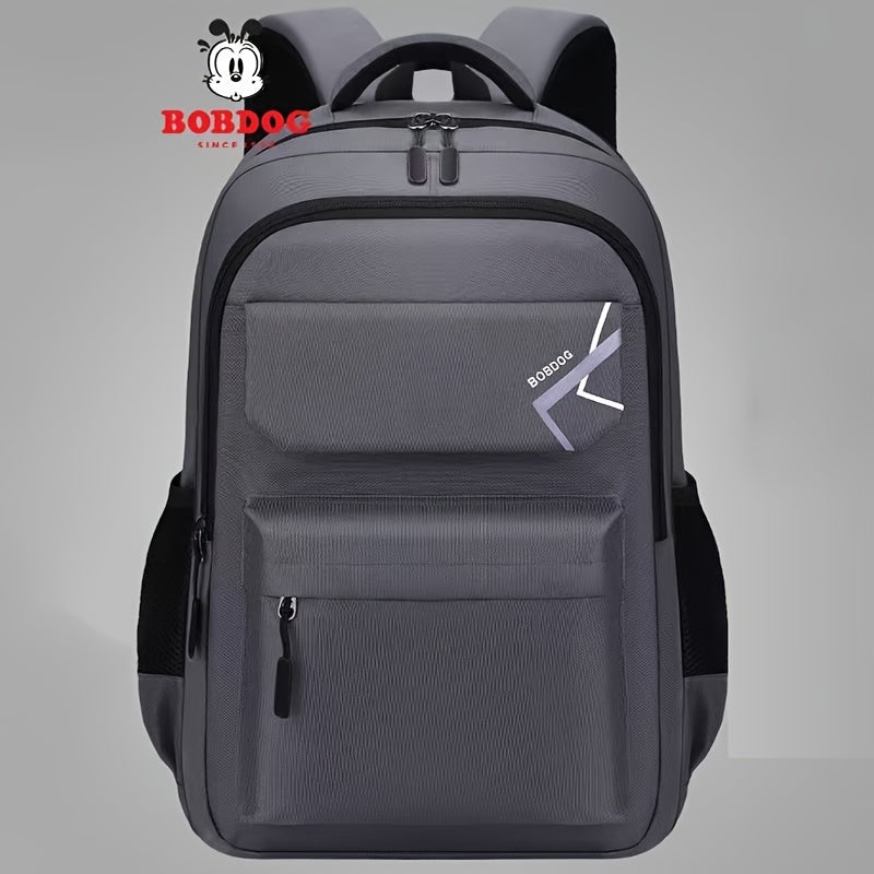 Large Capacity Nylon Backpack, Unisex Fashionable Durable Travel Shoulder Bag with Laptop Compartment - Multi-Pocket Commuter Pack for Middle School, High School & College - Easy to Wipe, Zipper Closure, Casual Daypack