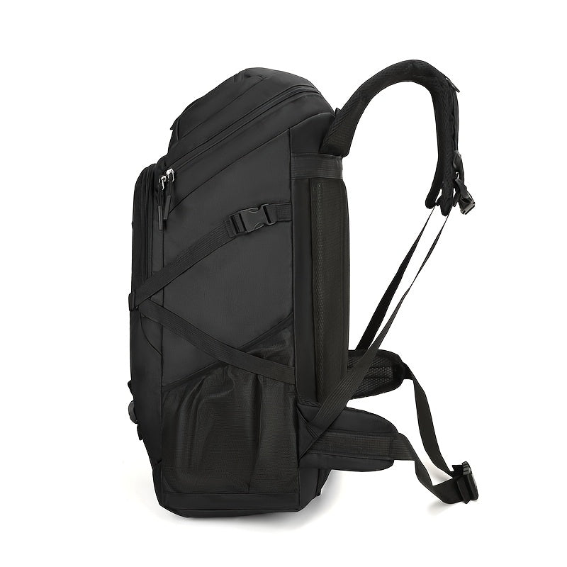 ZUOMANI Large Capacity Backpack - 50-80L, Durable Oxford Fabric, Multi-Functional with Laptop Compartment, Adjustable Shoulder Straps for Camping, Hiking & Daily Use - Available in Red, Green, Black, Daily Use Bag|Versatile Backpack|Adjustable Straps, Tr