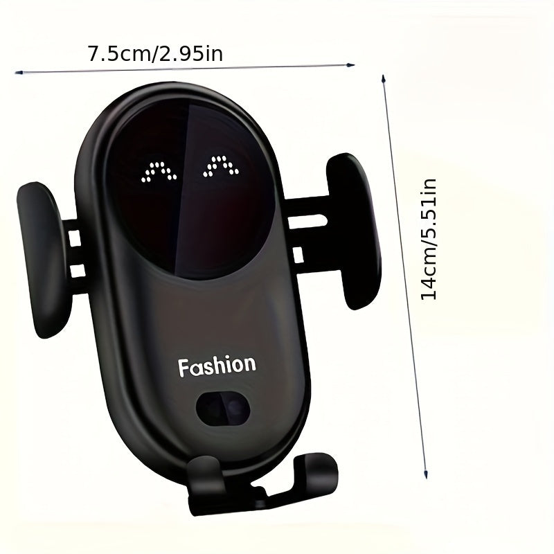 Car Wireless Charger Stand Auto Clamping Magnetic Infrared Smart Induction Wireless Charging Station Air Vent Bracket Moblie Phone Holder for iPhone 16 15 14 13 12 Pro Max Plus for Galaxy S25 S24 S23 Ultra for Xiaomi Car Dashboard Accessories