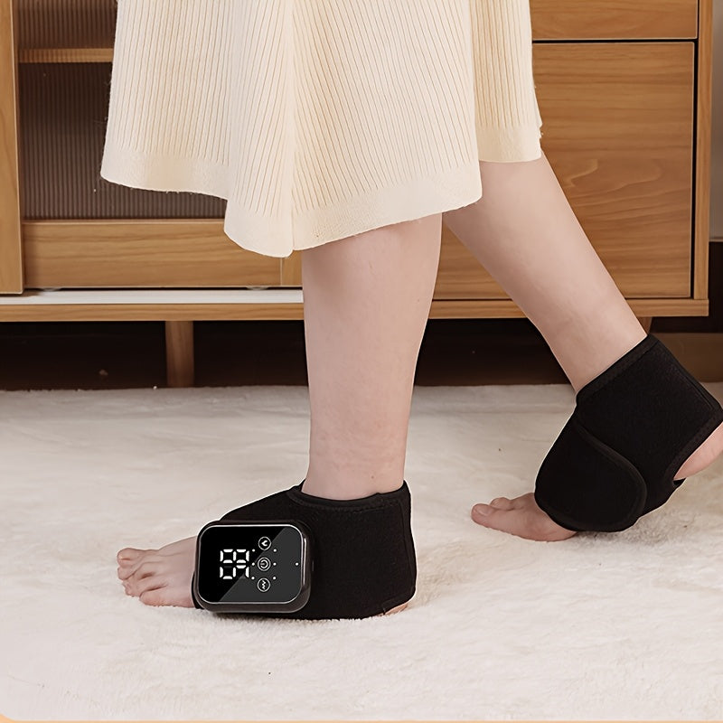 2025 NEW Heating Foot And Ankle Massager, Three Modes, LCD Display, USB Charging, Portable for Outings, Holiday Gift.