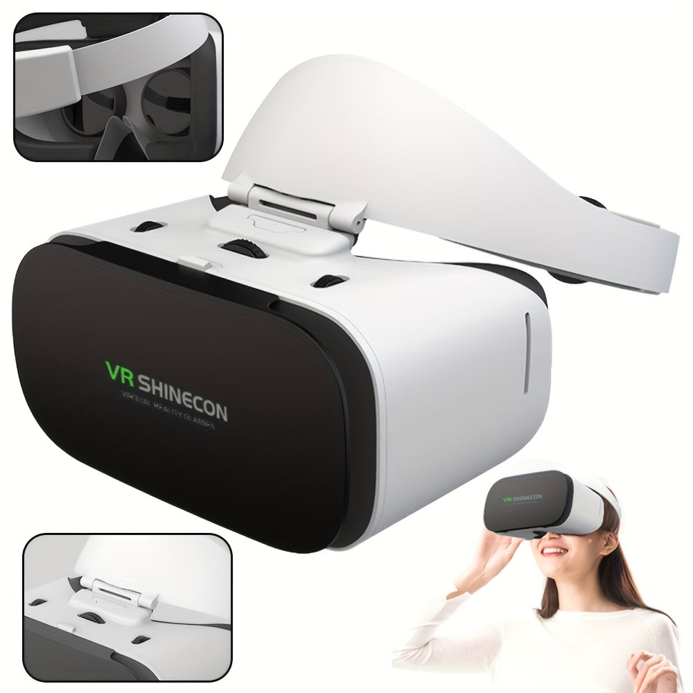 3D virtual reality glasses, The 100° giant screen can be adjusted and disassembled according to their own conditions, and supports 11.94-17.02 cm smartphone screen