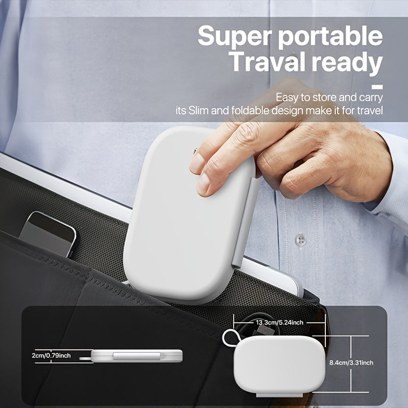 Portable Wireless Charger 3in1 Magnetic Foldable, 3-in-1 Fast Charging Station for iPhone 16 15 14 13 12, iWatch 10 9 8 7 6 5 4 3 2 SE, 4 3 2 Pro with Night Light