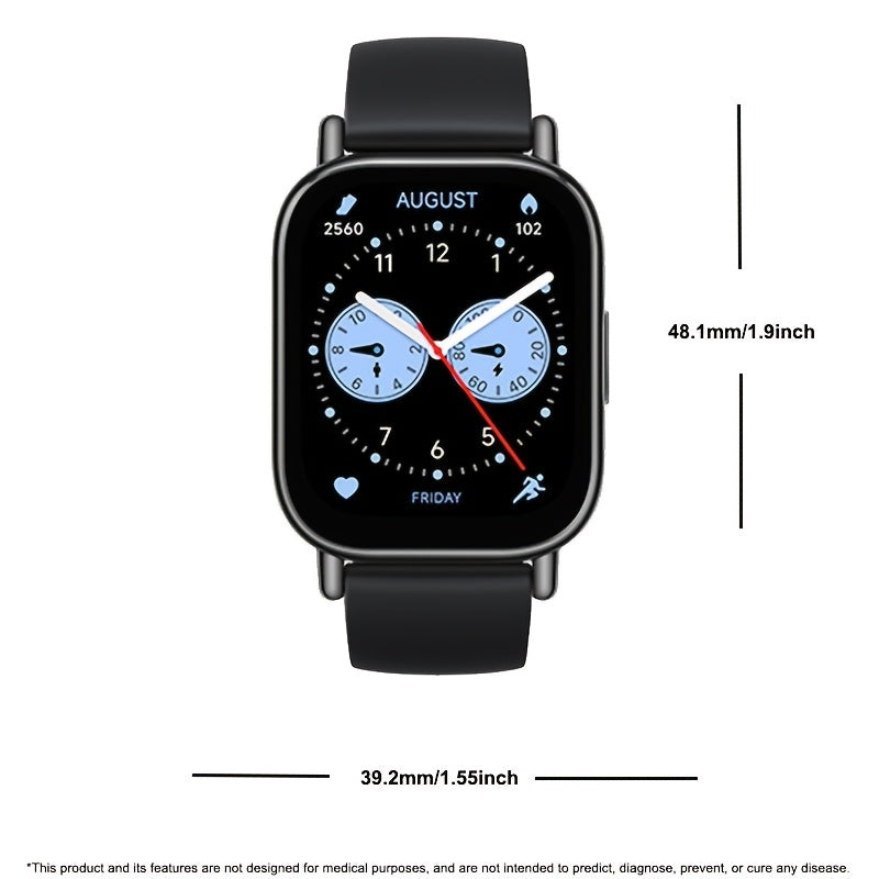 Xiaomi Redmi Watch 5 Lite - 4.98cm AMOLED Screen, Wireless 5.3, GPS & Monitor, 150+ Sport Modes, 18-Day Battery Life, Black Silicone Strap, USB Charging, Compatible with Android & iOS, Health Monitoring Wristband | Dual Display Watch | Plastic Frame Watc