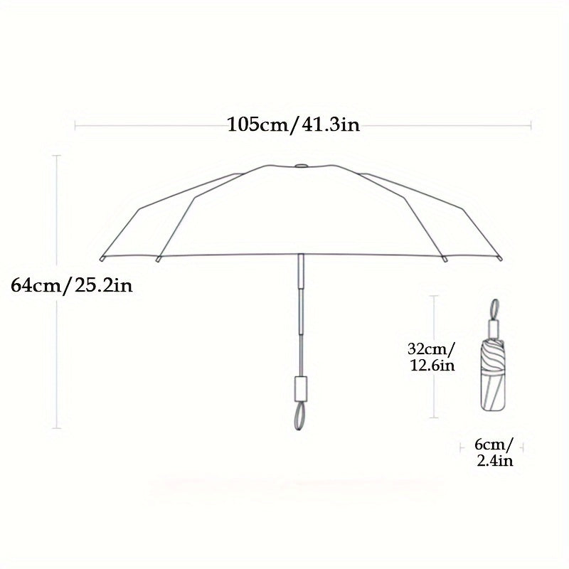 72-Rib Sturdy Automatic Sun Umbrella, Windproof Fashionable Folding Large-Sized Men's and Women's Parasol