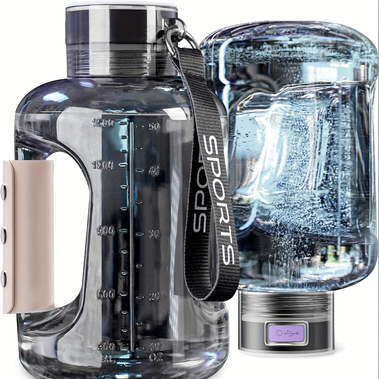 Hydrogen-Rich Water Cup Kettle Water Bottle Portable Pot Hydrogen And Oxygen Separation of High Concentration of Hydrogen-Rich Pot Large-Capacity Sports Tons Tons Bucket