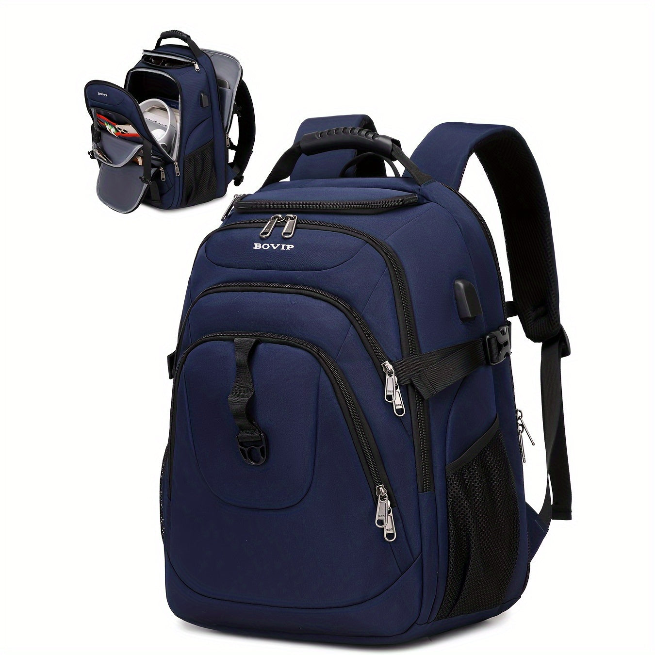 Shoulder Bag, School Bag, Business Durable Backpack, Waterproof Student Backpack, Travel Laptop Backpack for 43.18 cm Laptop