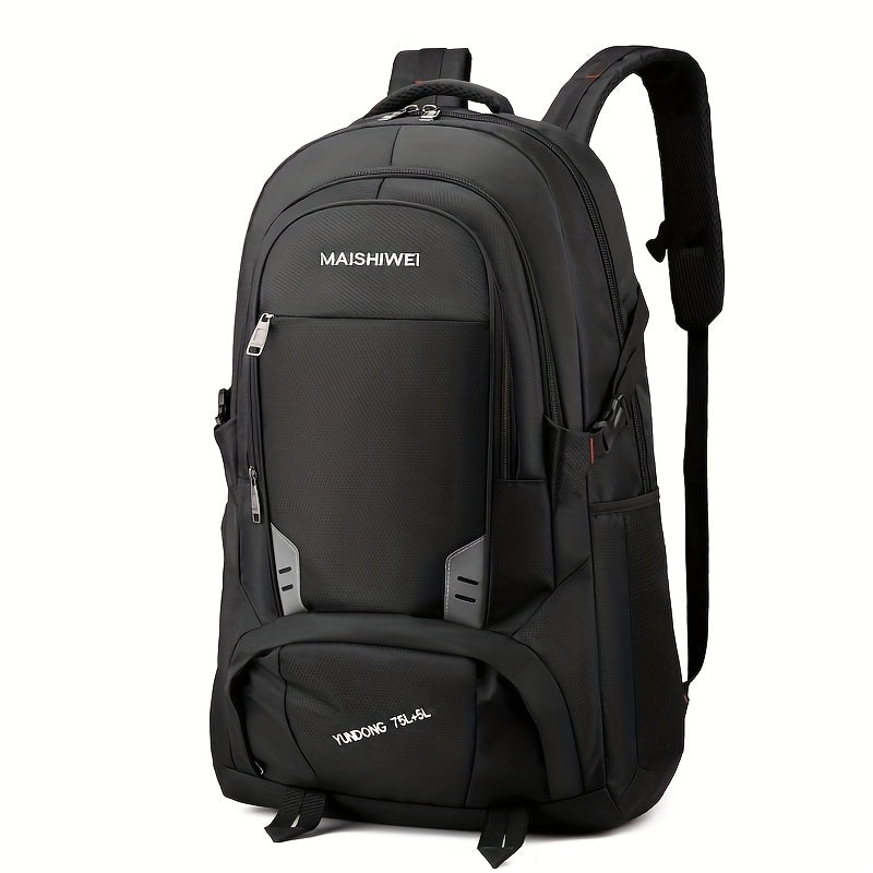 2 Models Available, 60L 80L Men'S Travel Backpack with Shoe Compartment, Large Capacity Carry-On Bag Compliant with Airline Regulations, Durable Oxford Fabric Shoulder Bag