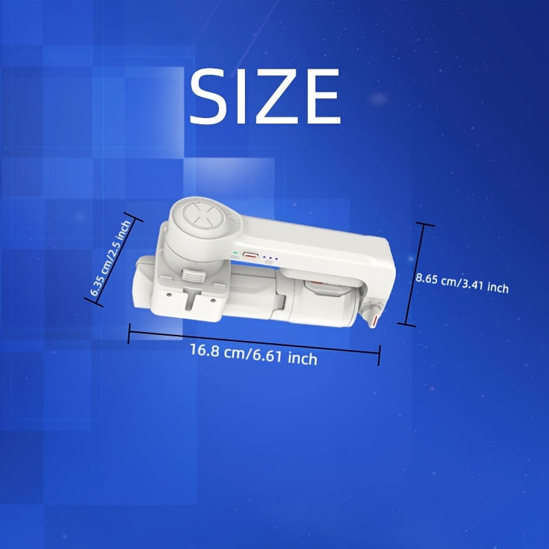 Handheld Gimbal Stabilizer, Professional Anti-Shake Phone Gimbal, Tripod, Telescopic Pole, Selfie Stick, Fill Light, Portable Foldable, Wireless Remote Control, Long Battery Life, Advanced APP Function Support First-Person Perspective Shooting, Suitable