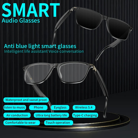 1pc Smart Glasses Music Glasses, Wireless 5. 4 Audio Eyewear with Music play for Men Women High Quality SIBERIA IN- EAR Headset Fashion High Qualit