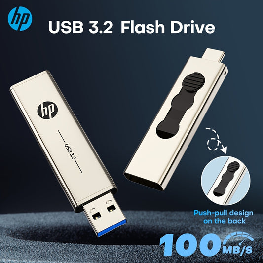 HP OTG Type-C USB3.2 Flash Drive for Phone and Computer Original Pen Drive 256GB 128GB 64GB Up to 120Mb/s Pendrive