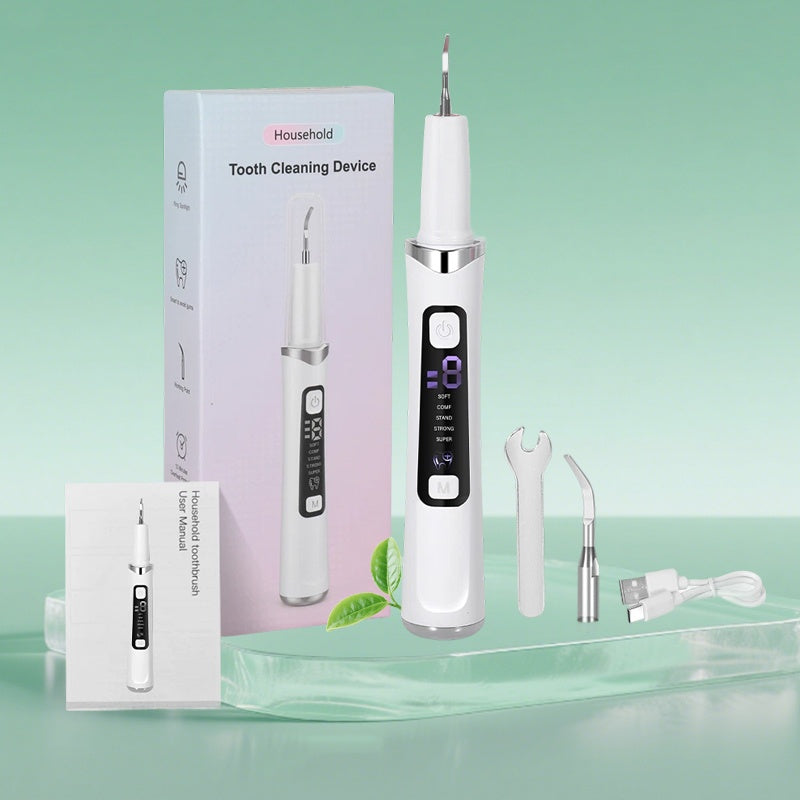 Teeth cleaning set, home teeth care kit, replaceable cleaning heads, USB rechargeable, the perfect teeth cleaning gift
