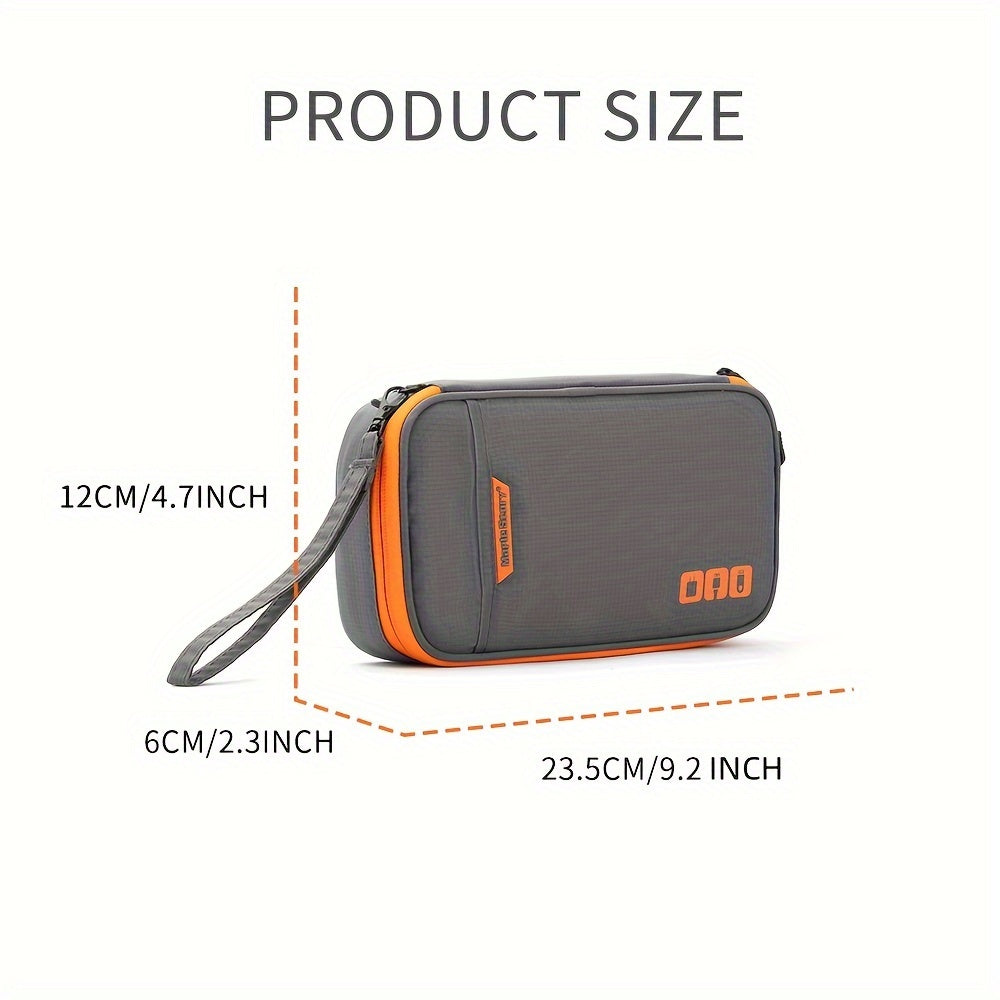 Electronic Organizer Travel Accessories Storage Bag, Portable for Hard Drives, Cables, Memory Sticks, Charger, Phone, USB, SD Cards
