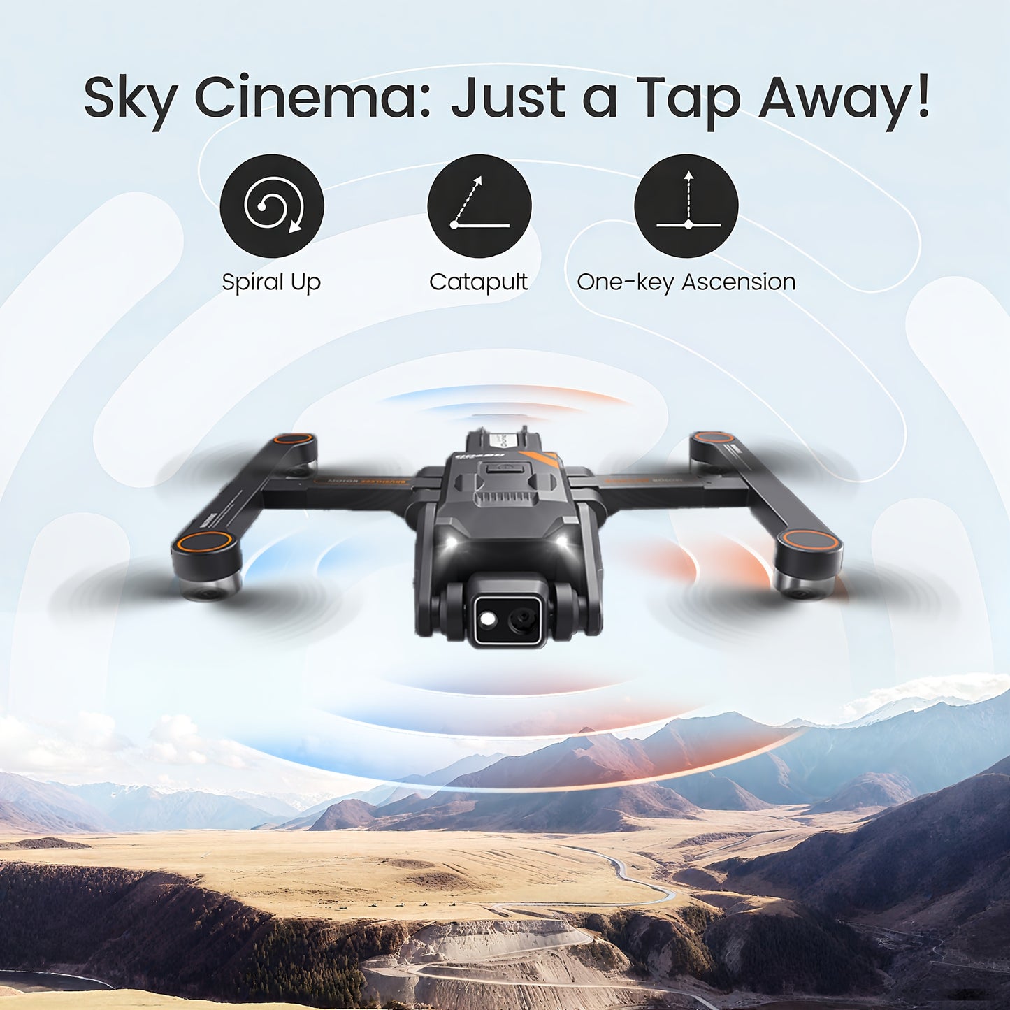 Drone 4K Dual Camera Foldable - 5G Transmission GPS Positioning | 1000m Flight Distance | Dual Battery Life | Christmas New Year Gift, Comprehensive Redesign, Professional-Grade Drone, Easy Operation