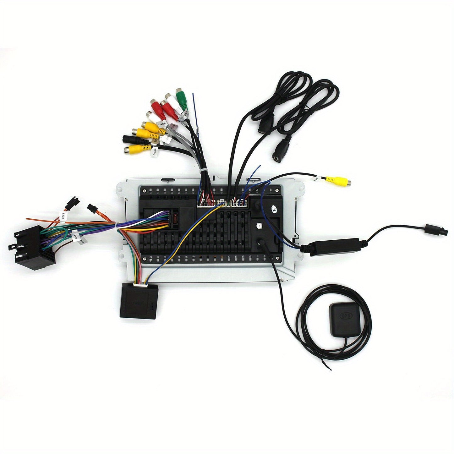 2+32GB Car Stereo For Passat B6 2007-2011, For Golf Plus MK5 2003-2009 With Wireless Carplay Andriod Auto Head Unit 22.86cm Car Radio Support GPS Navigation Wifi FM/RDS Mirror Link SWC Split Screen + 4Led Backup Camera, Without Battery