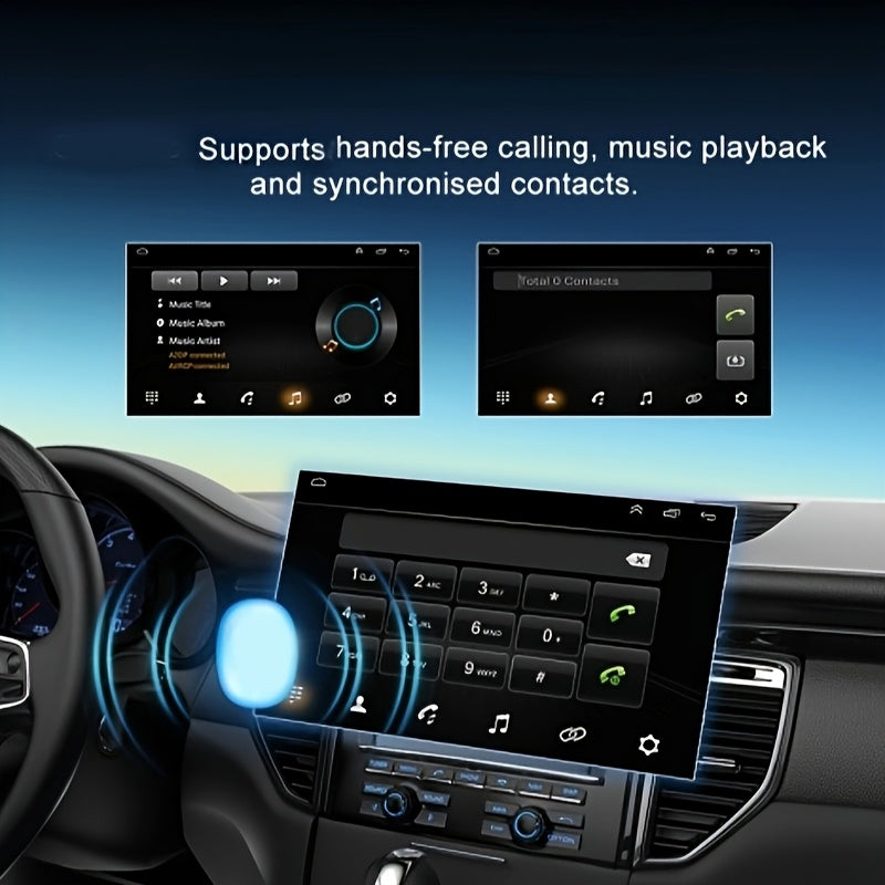 2+32GB Car Stereo For Passat B6 2007-2011, For Golf Plus MK5 2003-2009 With Wireless Carplay Andriod Auto Head Unit 22.86cm Car Radio Support GPS Navigation Wifi FM/RDS Mirror Link SWC Split Screen + 4Led Backup Camera, Without Battery