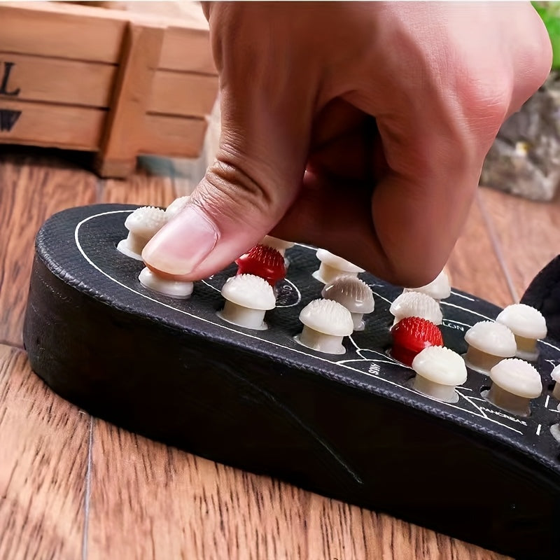 Men's Rotating Acupressure Massage Slippers - Ergonomic EVA Sole Reflexology Foot Massager with Pressure Point Stimulation, Slip-On Design for Home & Casual Use, All-Season Comfort (Black), Therapeutic Footwear, Soft Cushioning, Wellness Enthusiasts