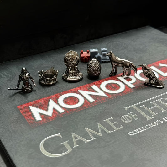 Game of Thrones Monopoly Deluxe Edition - Premium Board Game for Parties & Events, No Batteries Required, Collectible Figures, Premium Quality, Party Game|Themed Board Game|Durable Game Pieces, Game of Thrones Party