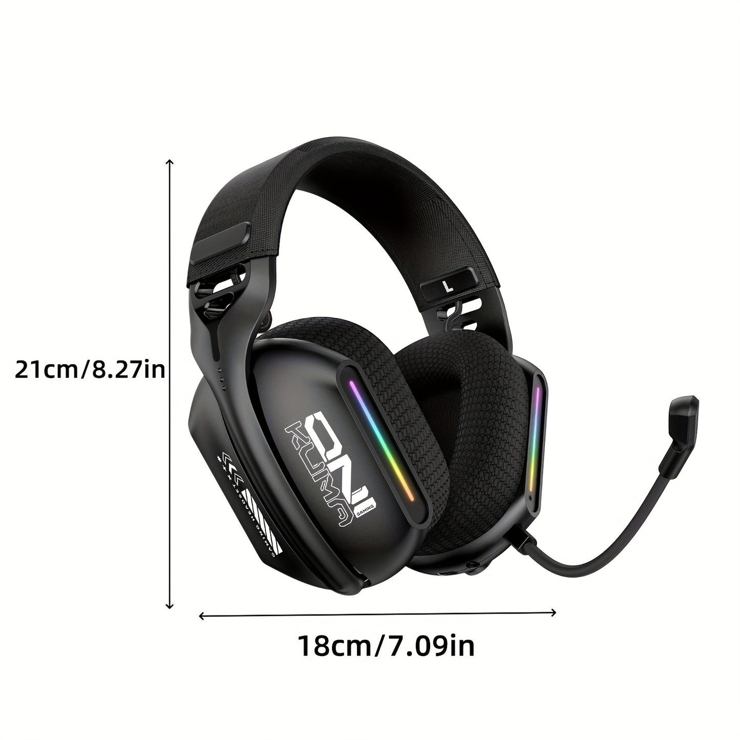ONIKUMA 2.4G Tri-Mode Wireless Headset for PS5, PS4/FPS Gamer, PC, 2.4GHz Wireless Gaming Headset with Microphone, Wireless 5.3 Gaming Headset, Stereo Audio