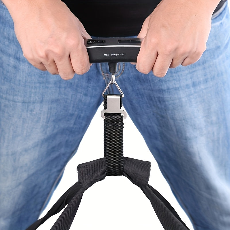 1pc 110lb/50kg Digital Handheld Luggage Hanging Baggage Scale, hand Scale, for automotive detailing tools, Mini Portable Electronic Scale, Express Scale with Backlight LCD Display, Travel Must Haves