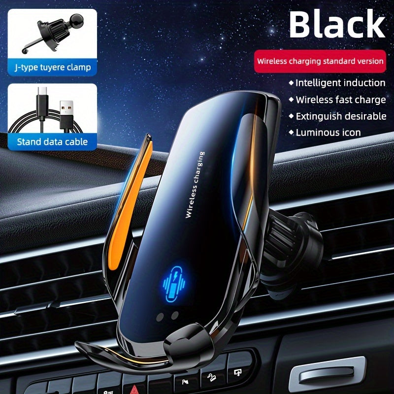 1pc Car Phone Holder, [Upgraded Wireless Charging Function] Phone Holder, Wireless Charging Upgraded Car Phone Holder for Car Vent, Compatible with All Phones