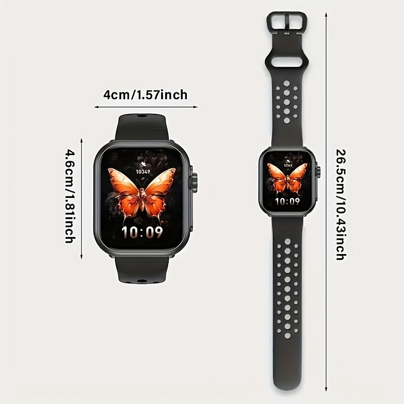 New high-capacity battery smart watch, compatible with Android/iPhone, 1000mAh large battery, long battery life, HD voice call smart watch, multiple sports modes, suitable for outdoor sports, unisex sports watch