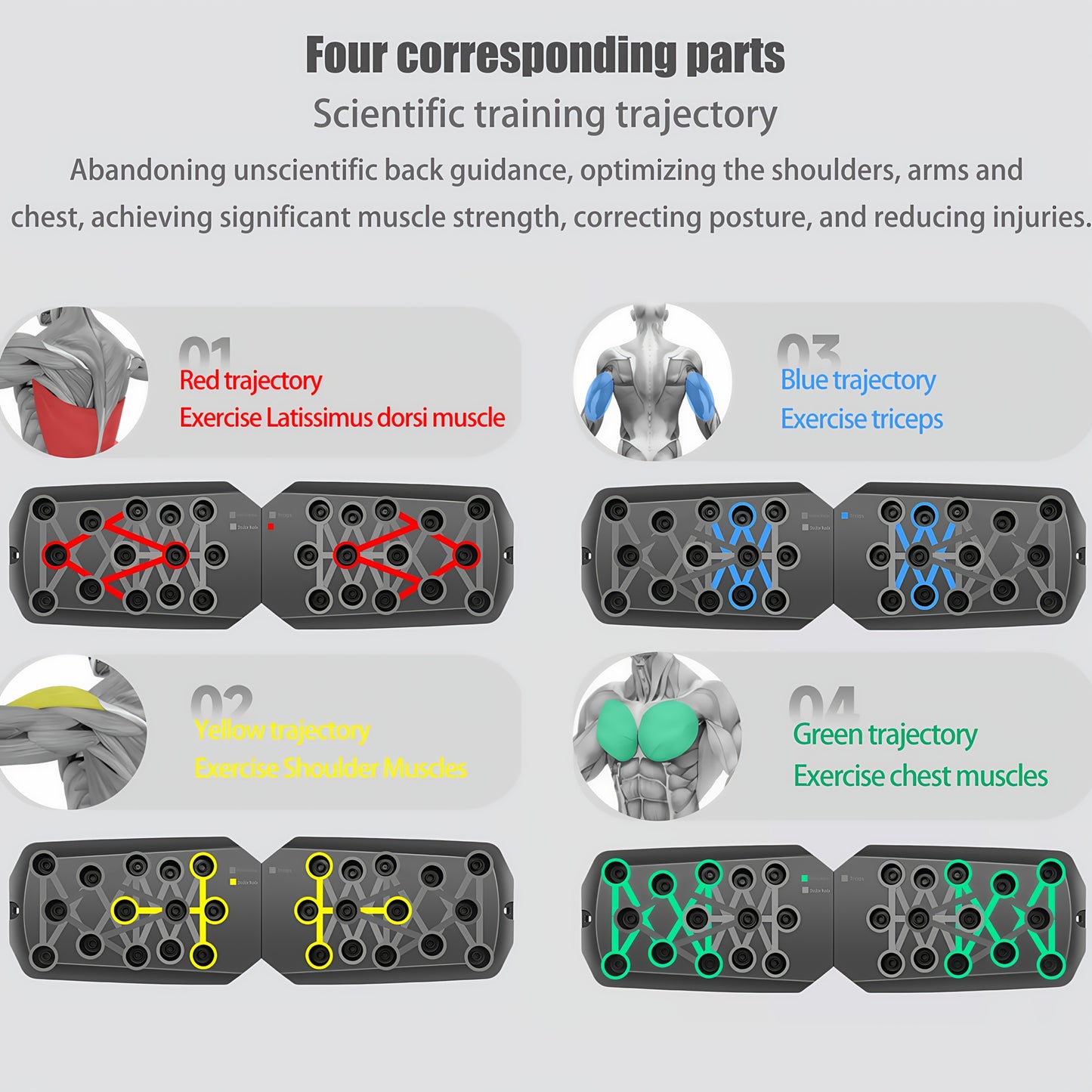 MACYO 28-Hole Push-Up Board with 2 Resistance Bands - Multifunctional Home & Gym Exercise Equipment, Chest Muscle Trainer, Strength Training Device, Includes Jump Ropes & Handles, Durable PP Material, Black, Gym Accessories