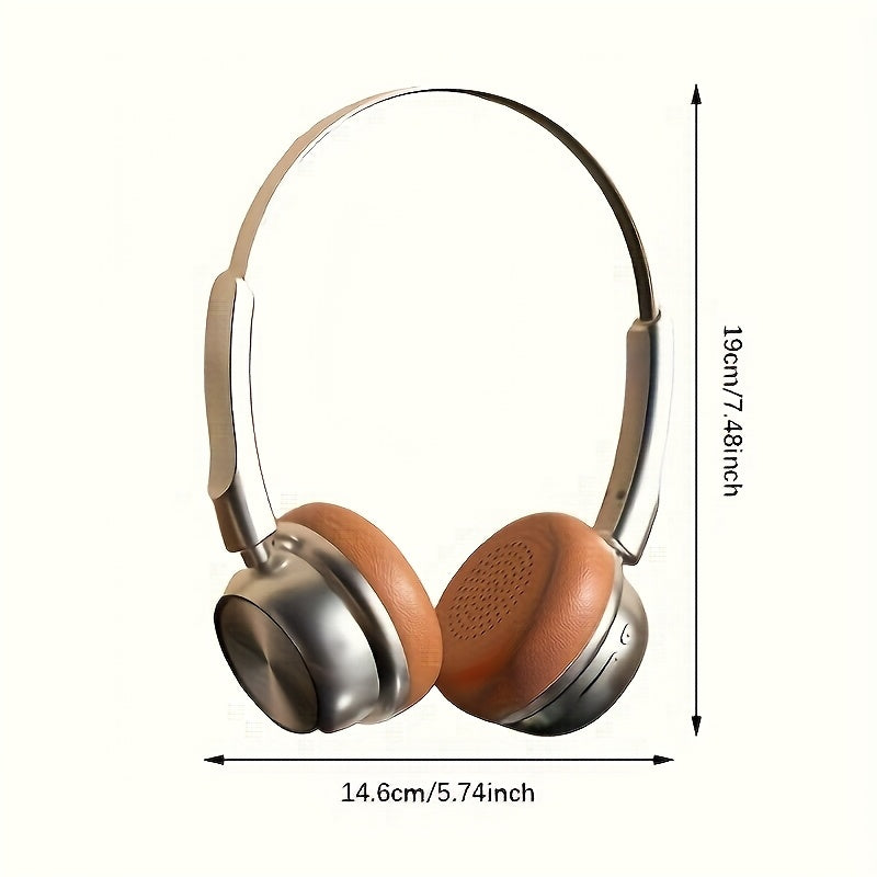Vintage Design Headset CR-20, Lightweight and Retractable Design, Fashionable Earphones, First Choice for Gifts, Compatible with Mobile Phones, First Choice for Gaming and Watching Movies