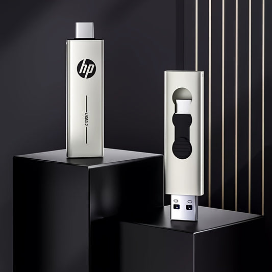 HP USB Type C Flash Drive Available in 64GB, 128GB, And 256GB - Fast Performance And Dual Interface for OTG Compatible Devices.