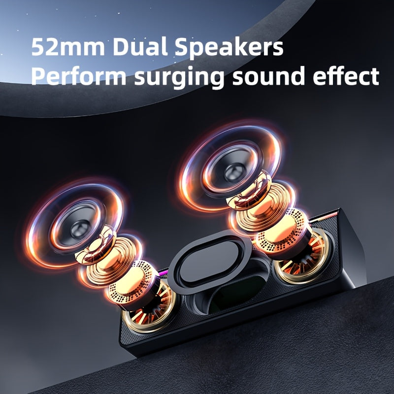 ZEALOT S72 20W Wireless Speaker, Portable Dual Speaker with Heavy Bass, Long Battery Life with RGB Lights, 8 Hours of Gaming Time with Loud Stereo Sound, Compatible with Mobile Phones/Tablets/Tvs. Works with Memory Cards/Usb/Aux. TWS Series for Hands-Fre