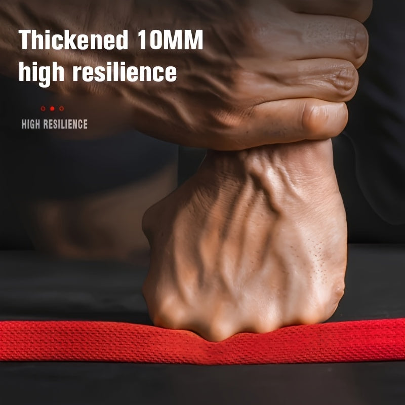 10mm Thick Exercise Yoga Mat with Bag and Strap, Non-Slip High-Quality, High-Density Tear-Resistant Pilates Pad, Suitable for Fitness and Gym Workouts, Black