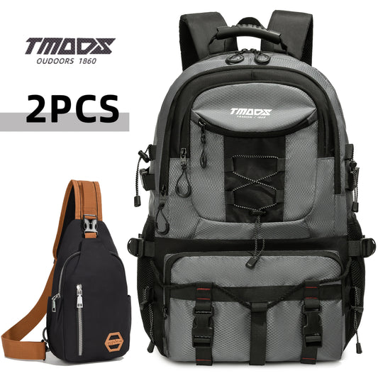 TMOOS Lightweight Large Capacity Backpack - Convertible Crossbody/Handbag/Backpack with Laptop Compartment, Multiple Pockets - Durable Daypack for Travel, Hiking, Commuting, School, Work - Unisex Backpack for Men & Women (Available in Black/Gray/), Backp