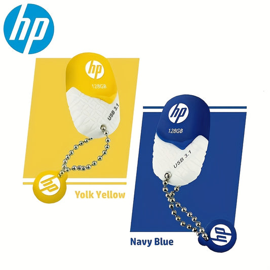 HP USB 3.1 Flash Drive 128GB - High-Speed Mini USB Stick with Colorful Straps, Durable Design for Smartphones & Computers, Portable Storage Solution, Laptop Accessory, Modern Accessory, Reliable Performance, Tech Enthusiasts